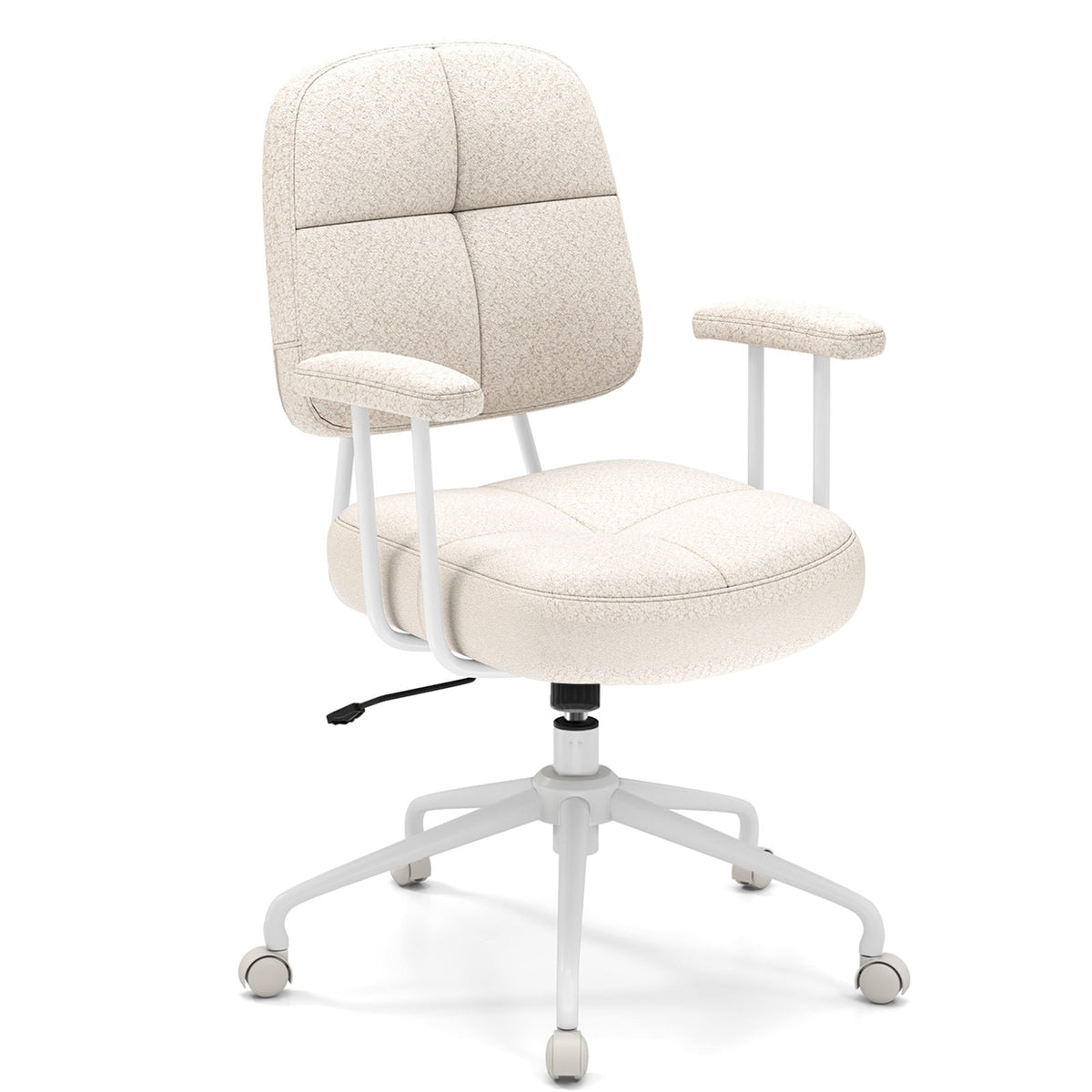 Upholstered Task Office Chair, Beige Leisure Chairs at Gallery Canada