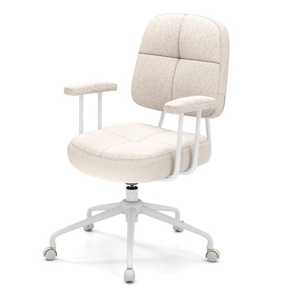 Upholstered Task Office Chair, Beige Leisure Chairs at Gallery Canada