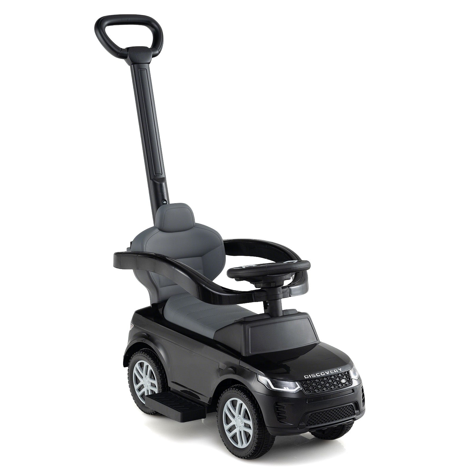 3 In 1 Push Car With Removable Handle, Guardrail, 18-36 Months, Black Push & Pedal Ride On Toys at Gallery Canada