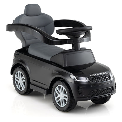 3 In 1 Push Car With Removable Handle, Guardrail, 18-36 Months, Black Push & Pedal Ride On Toys at Gallery Canada