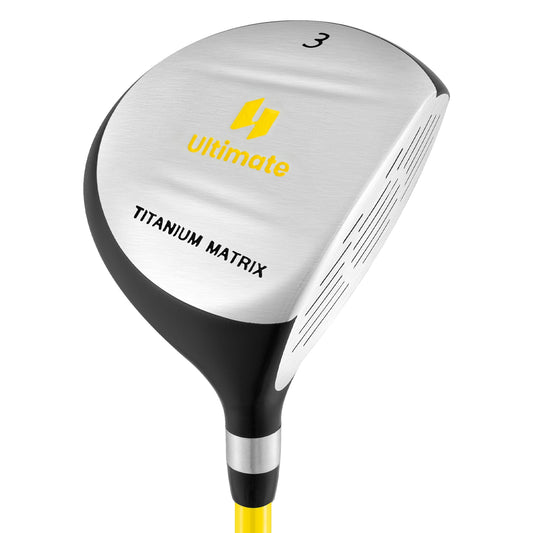 34 Inch Junior Fairway Wood Golf Club, 165CC, Yellow Golf Yellow at Gallery Canada