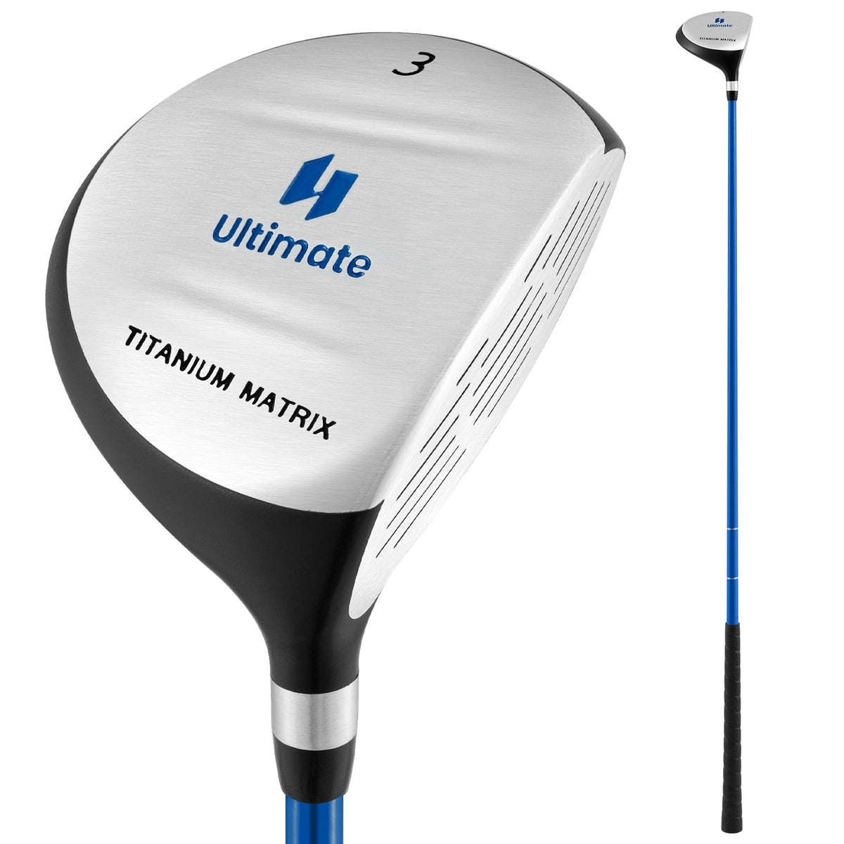 38 Inch Junior Fairway Wood Golf Club, 165CC, Fiberglass Shaft, Blue Golf at Gallery Canada