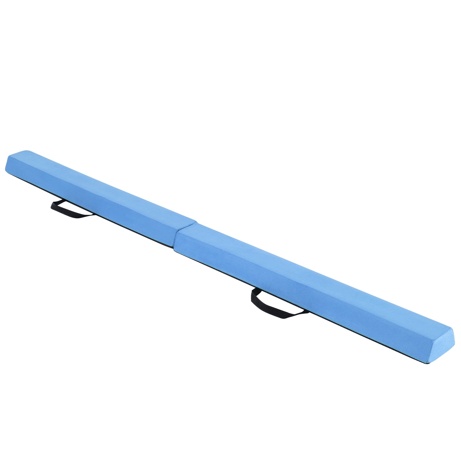 7 FT Folding Balance Beam, Removable Suede Cover, Non-Slip Bottom, Navy Baby Gyms & Playmats Navy at Gallery Canada