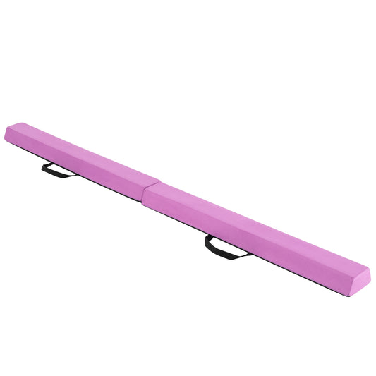 7 FT Folding Balance Beam, Removable Suede Cover, Non-Slip Bottom, Purple Baby Gyms & Playmats Purple at Gallery Canada