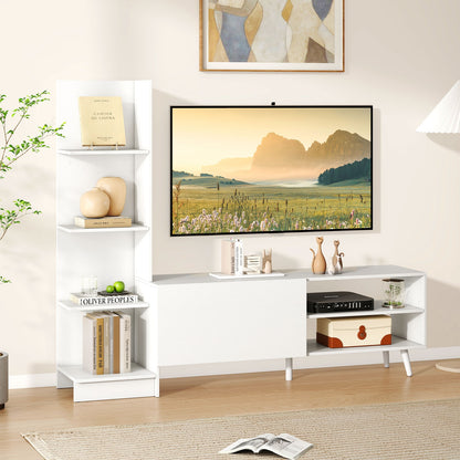 TV Stand For 50 Inches, Modern Mid Century Entertainment Center, White Entertainment Centers & TV Stands at Gallery Canada