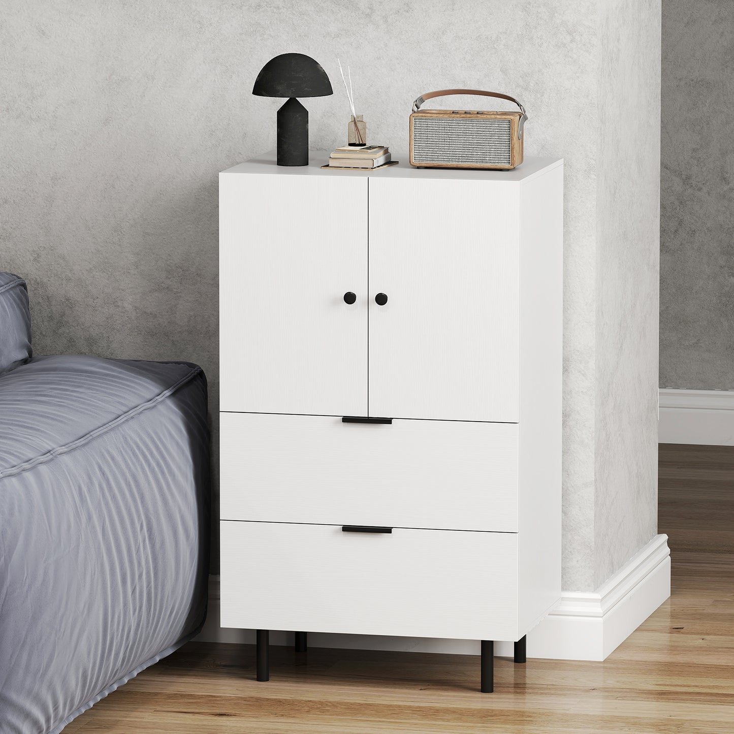 Sideboard Buffet Cabinet, 2-Door, White Sideboards Cabinets & Buffets at Gallery Canada