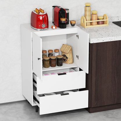 Sideboard Buffet Cabinet, 2-Door, White Sideboards Cabinets & Buffets at Gallery Canada