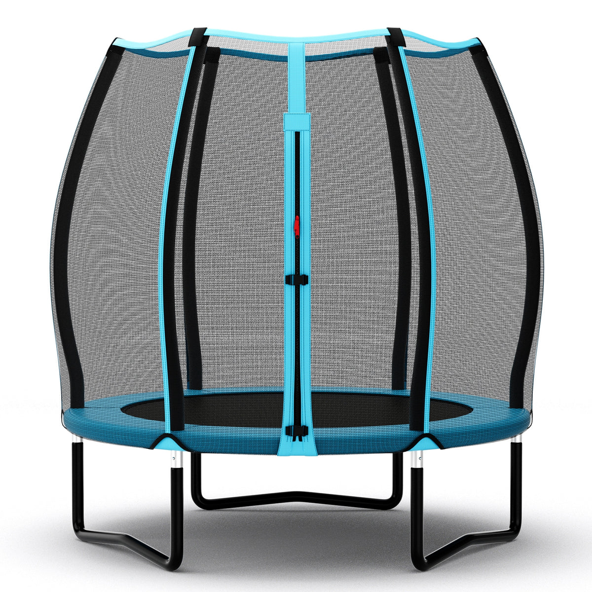 55 Inch Kids Trampoline With Safety Enclosure Net, Blue Trampolines Blue at Gallery Canada