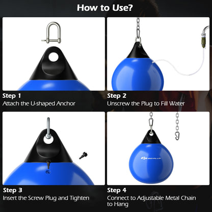 18 Inch 110 Pound Heavy Punching Water Bag, Blue Boxing & Martial Arts at Gallery Canada