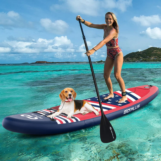 Inflatable Paddle Board, Removable Fin, Backpack Surfing Options at Gallery Canada