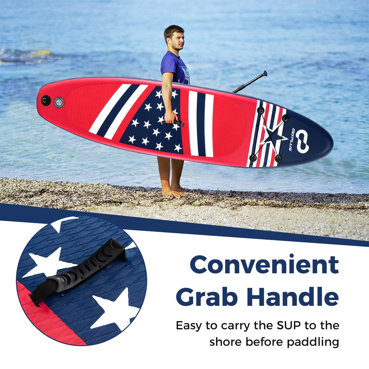 Inflatable Paddle Board, Removable Fin, Backpack Surfing at Gallery Canada