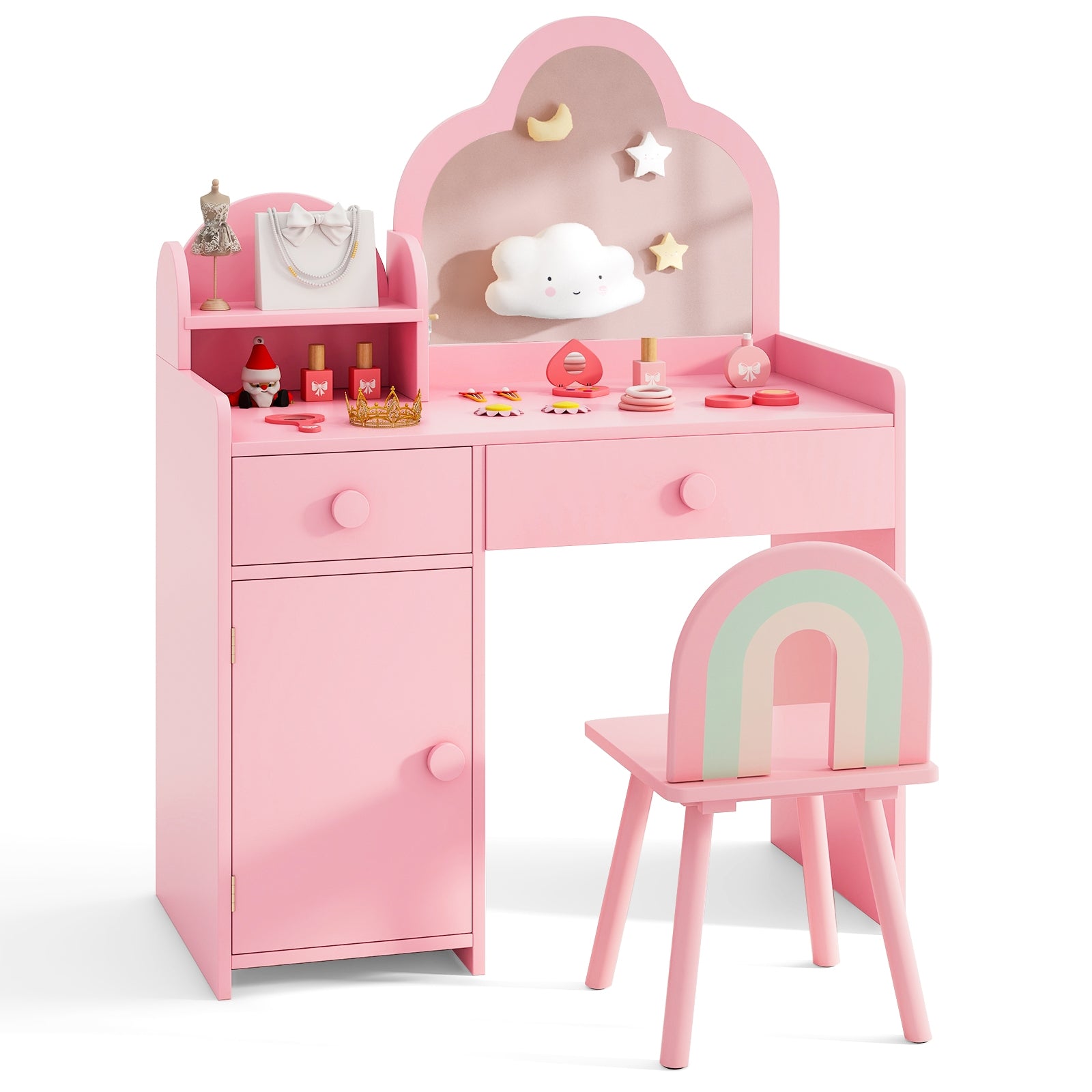 Kids Vanity Table And Chair Set, Pink Kids Vanities at Gallery Canada