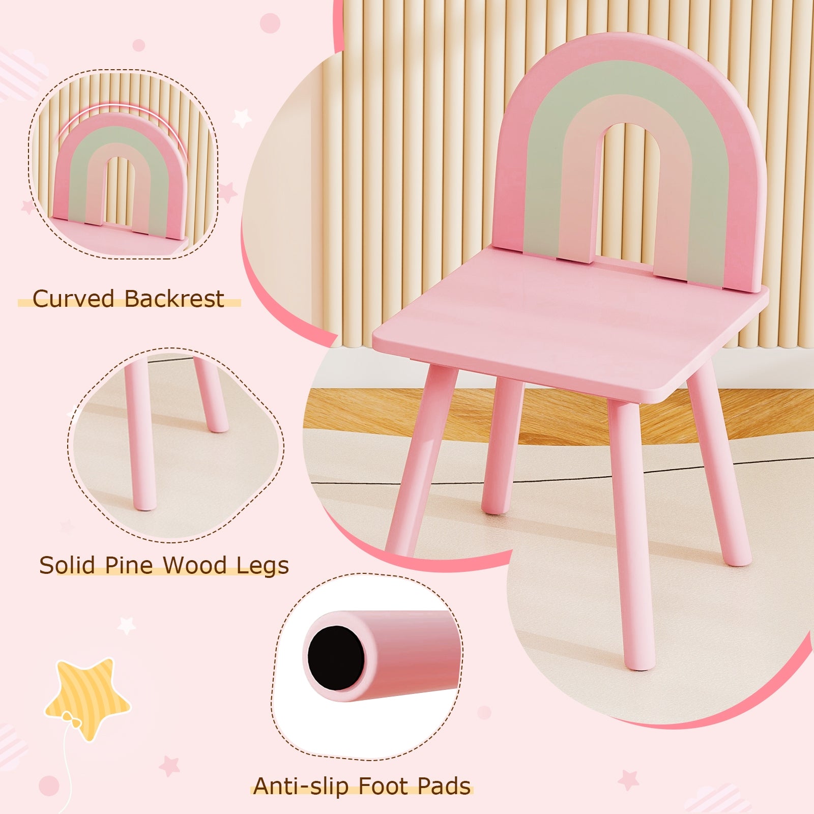 Kids Vanity Table And Chair Set, Pink Kids Vanities at Gallery Canada