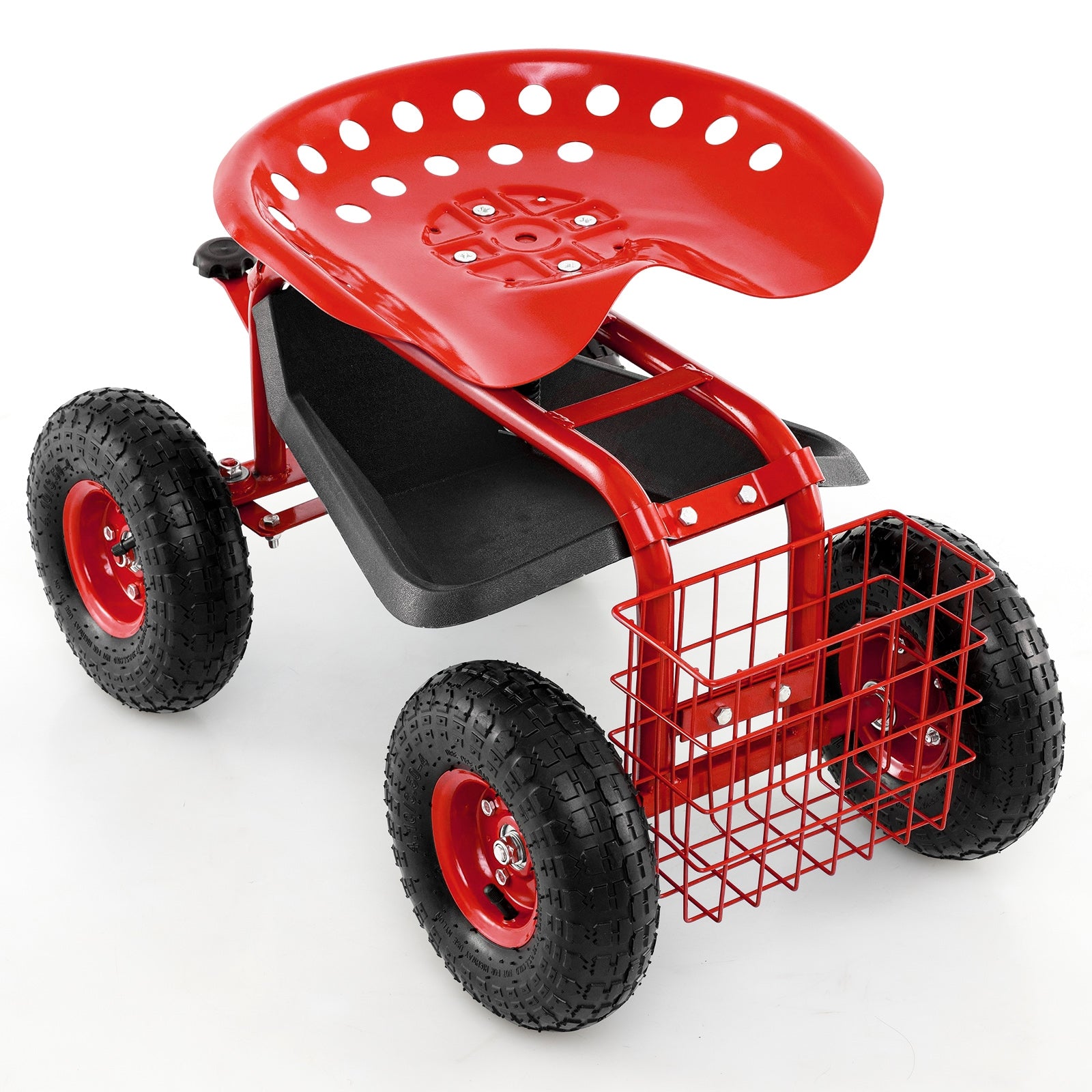 4-Wheel Rolling Garden Cart, Red Garden Carts at Gallery Canada