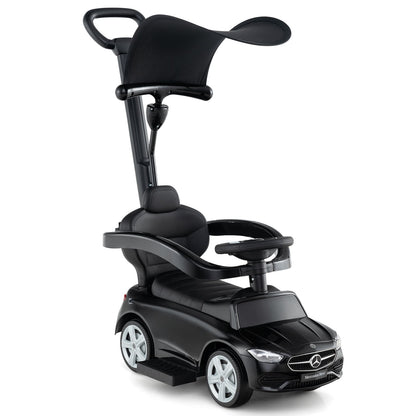 3-In-1 Ride On Push Car, Black Push & Pedal Ride On Toys Black at Gallery Canada