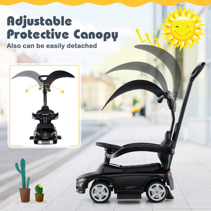 3-In-1 Ride On Push Car, Black Push & Pedal Ride On Toys at Gallery Canada