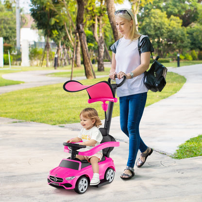 3-in-1 Ride On Push Car, Pink Push & Pedal Ride On Toys at Gallery Canada