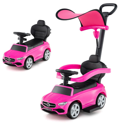 3-in-1 Ride On Push Car, Pink Push & Pedal Ride On Toys at Gallery Canada