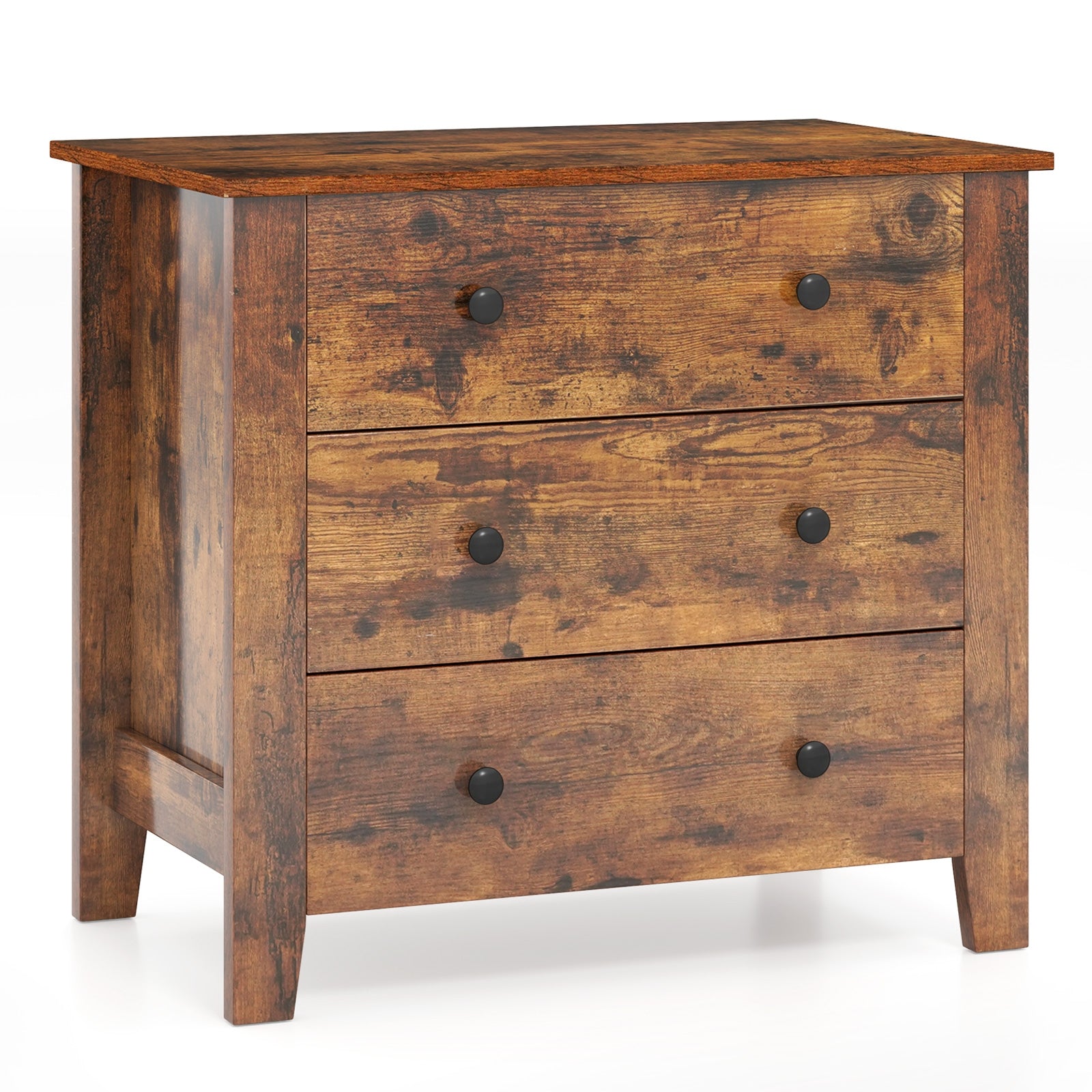 3 Drawer Dresser Chest, Rustic Brown Cabinets & Chests at Gallery Canada