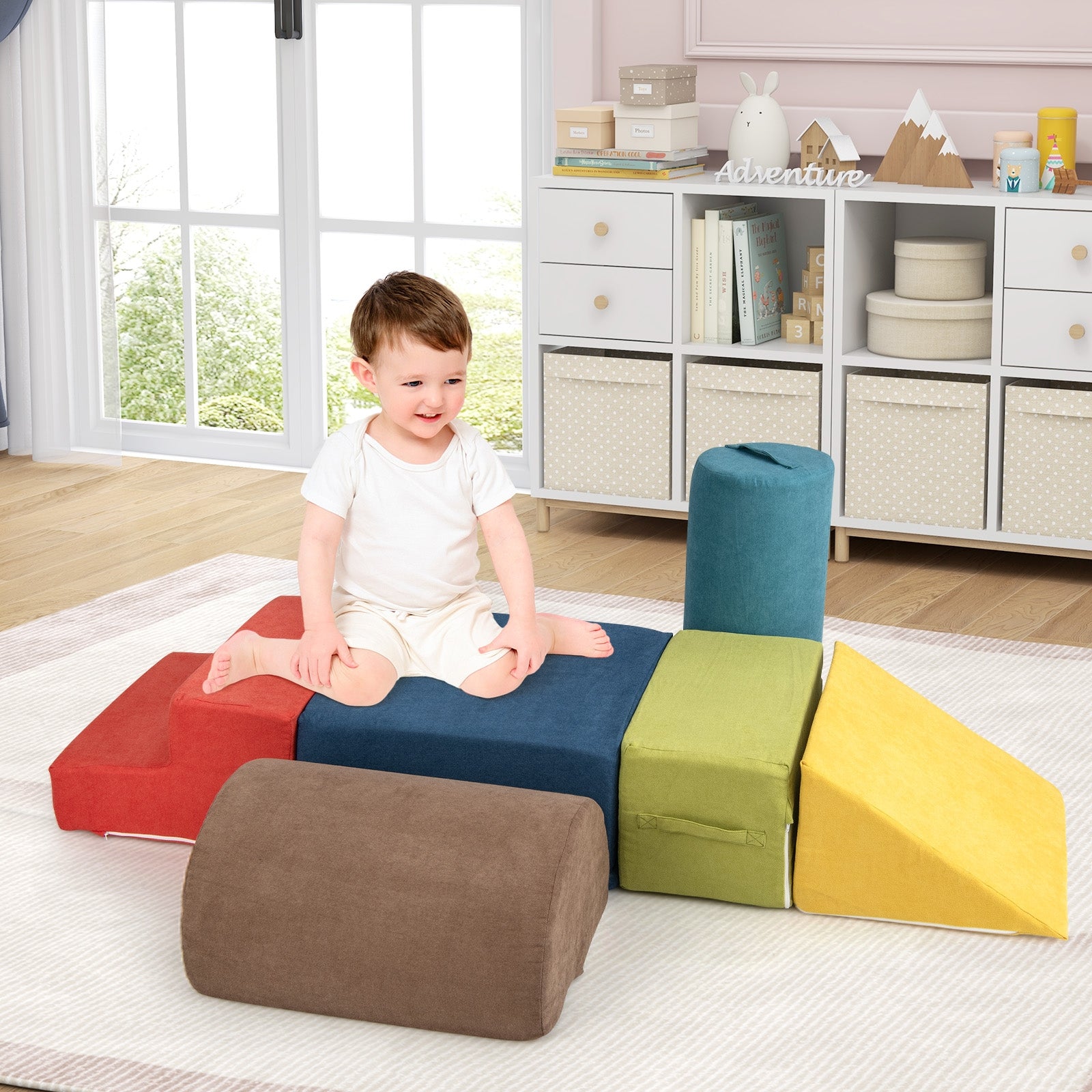 6-Piece Baby Climbing Blocks, 30D High-Density Foam, Multicolor Climbers & Slides at Gallery Canada