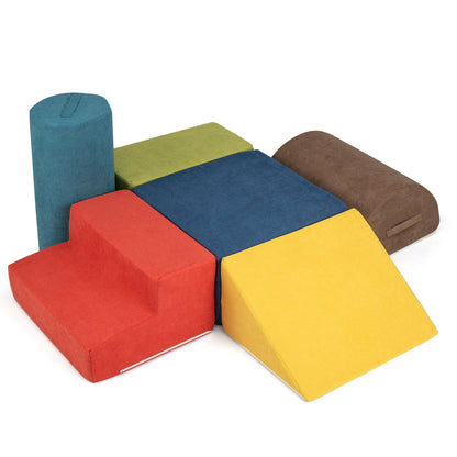 6-Piece Baby Climbing Blocks, 30D High-Density Foam, Multicolor Climbers & Slides at Gallery Canada
