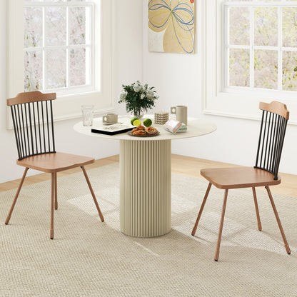 Spindle Back Dining Chair Set, Natural, 2 Count Dining Chairs at Gallery Canada