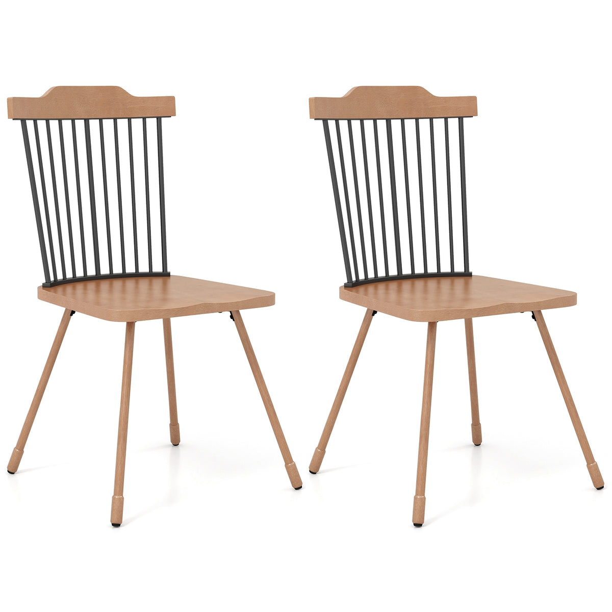 Spindle Back Dining Chair Set, Natural, 2 Count Dining Chairs at Gallery Canada