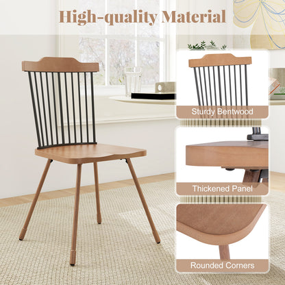 Spindle Back Dining Chair Set, Natural, 2 Count Dining Chairs at Gallery Canada