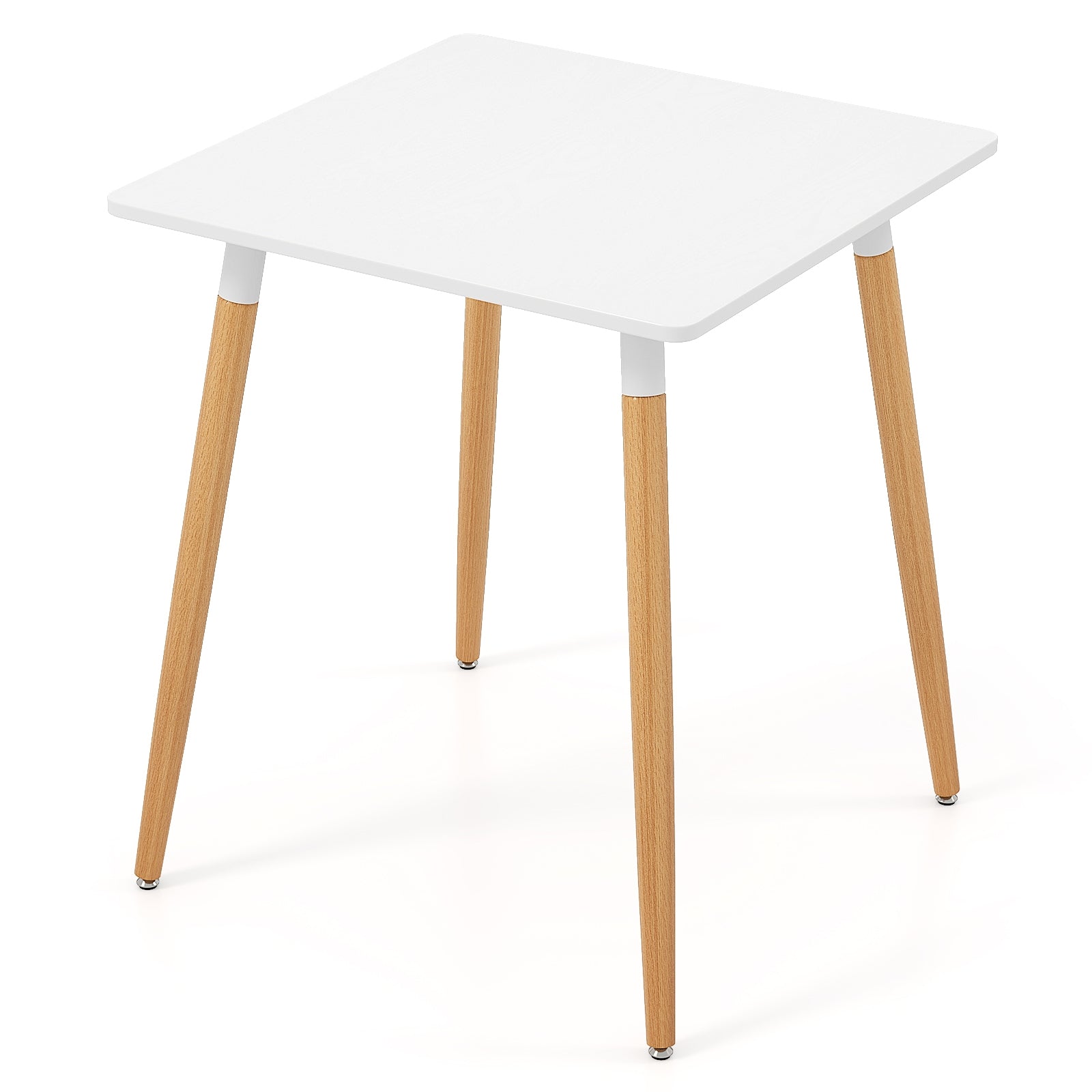 Square Dining Table With Adjustable Foot Pads, White Dining Tables at Gallery Canada
