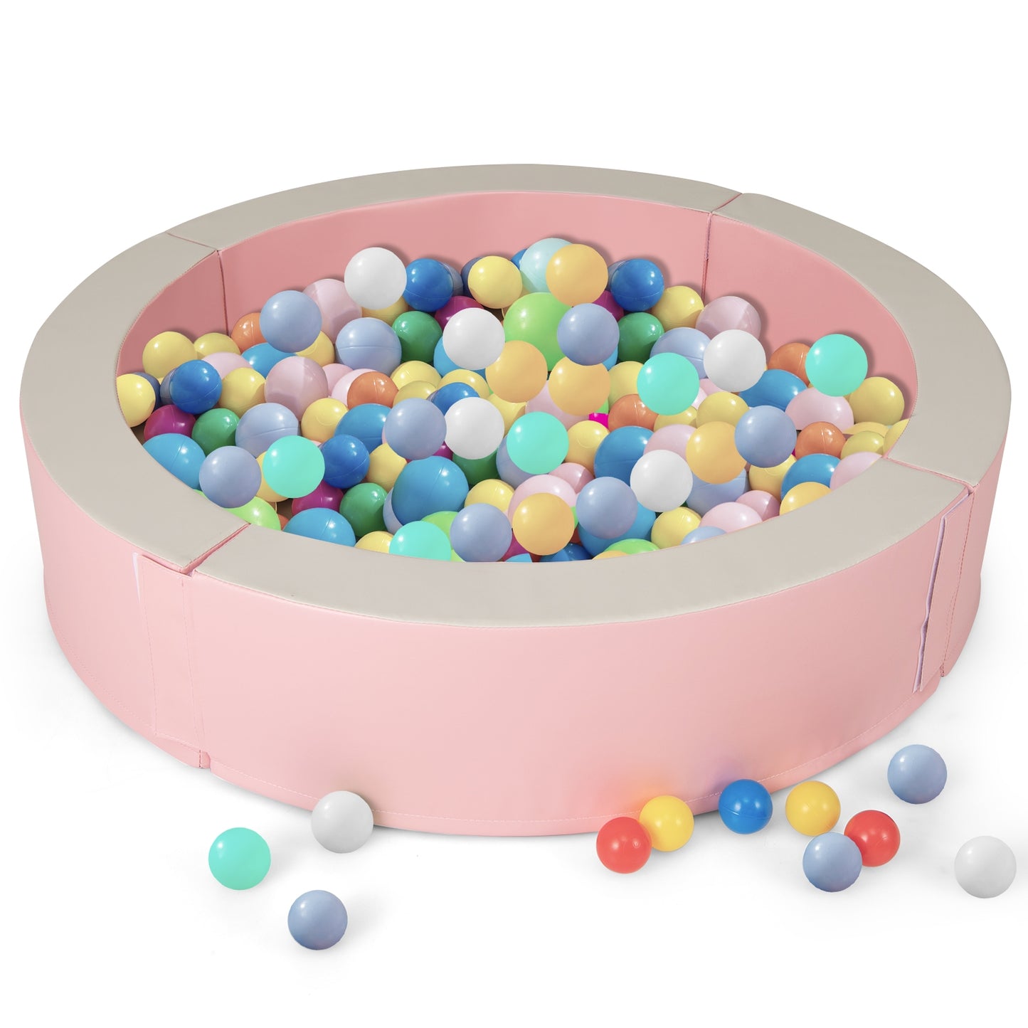 Detachable Foam Ball Pit, 50 Ocean Balls, Pink Baby Playpen & Playards at Gallery Canada