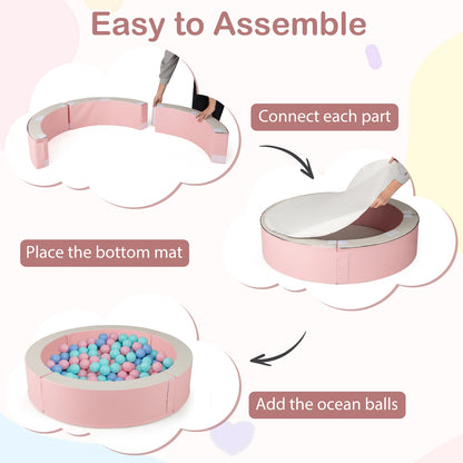 Detachable Foam Ball Pit, 50 Ocean Balls, Pink Baby Playpen & Playards at Gallery Canada