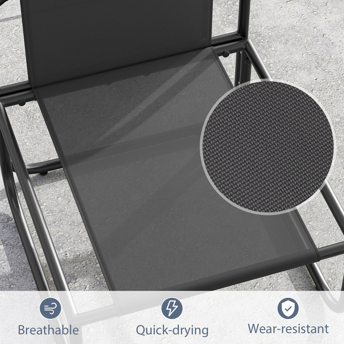 Outdoor Patio Chairs Set Of 2, Removable Cushions, Gray Patio Dining Chairs at Gallery Canada