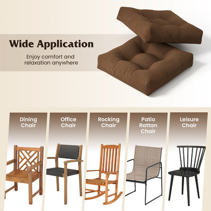 21 Inch x 21 Inch Patio Chair Seat Cushion, Indoor Outdoor, Coffee Outdoor Furniture Accessories at Gallery Canada