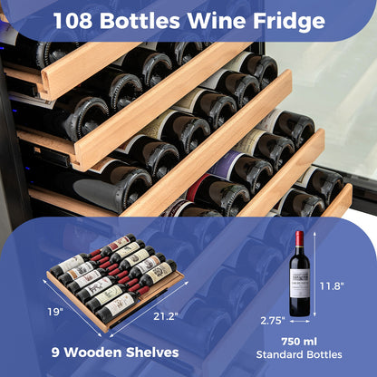 24 Inch Wine Refrigerator, Independent Temperature Control, Silver Wine & Beverage Coolers at Gallery Canada