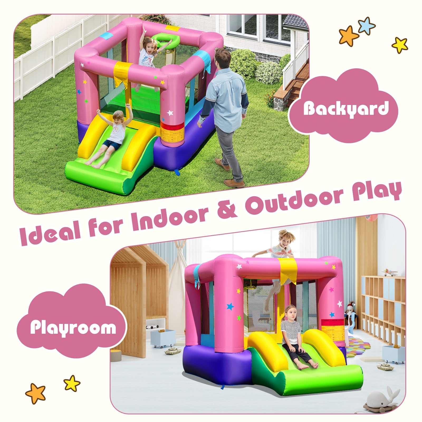 Inflatable Bounce House, Jumping Area, Indoor Outdoor Party Bounce House at Gallery Canada