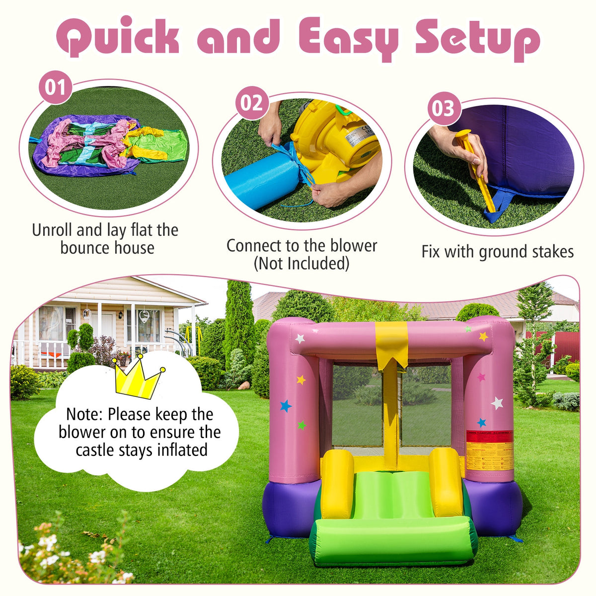 Inflatable Bounce House, Jumping Area, Indoor Outdoor Party Bounce House at Gallery Canada