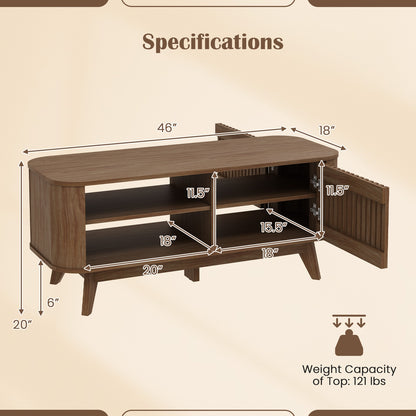 Rectangular Coffee Table With Storage, Adjustable Shelves, Walnut Coffee Tables at Gallery Canada