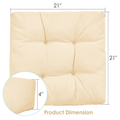 21 Inch x 21 Inch Patio Chair Cushion, Beige Outdoor Furniture Accessories at Gallery Canada
