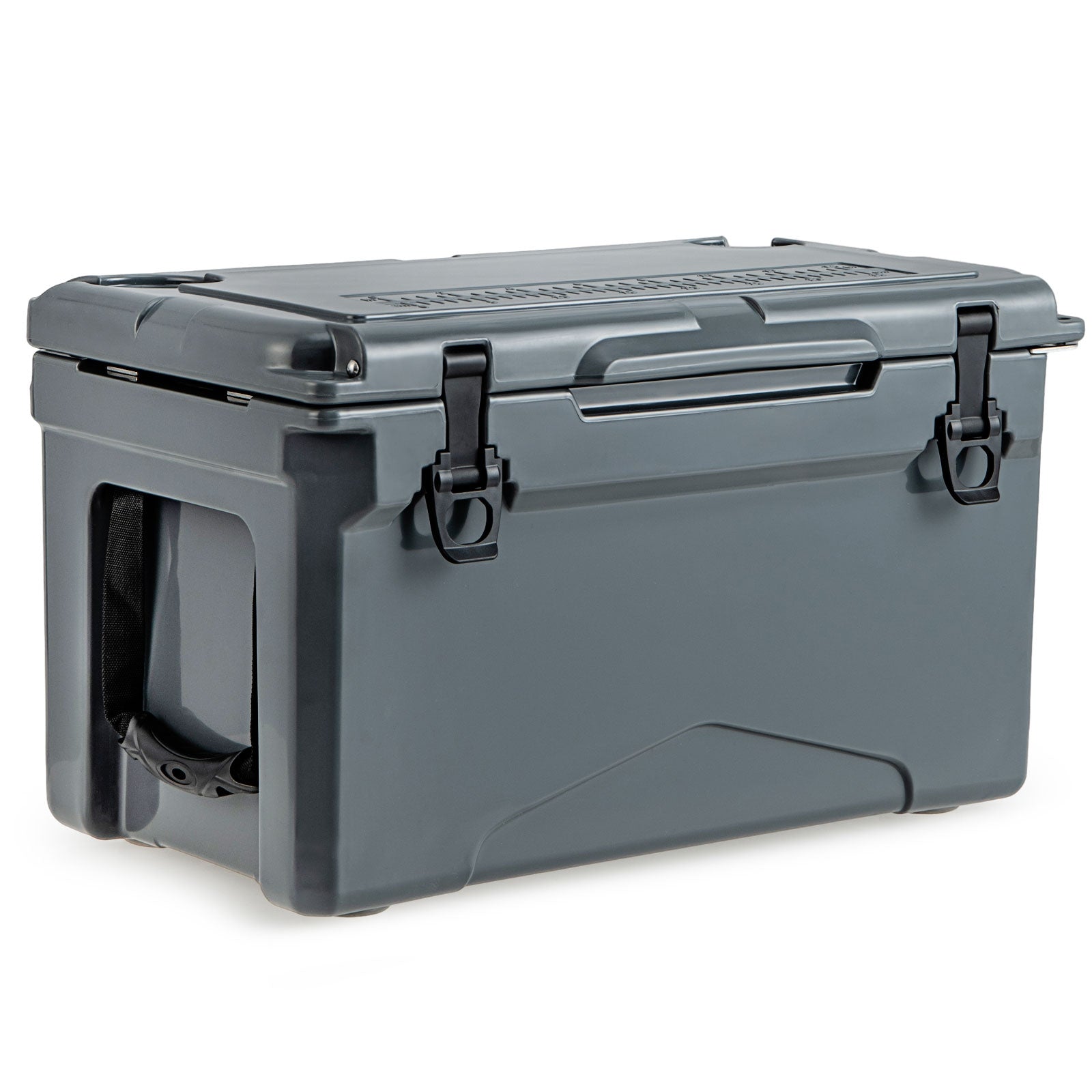 Rotomolded Cooler With Cup Holders, Bottle Opener, Gray Coolers Gray at Gallery Canada