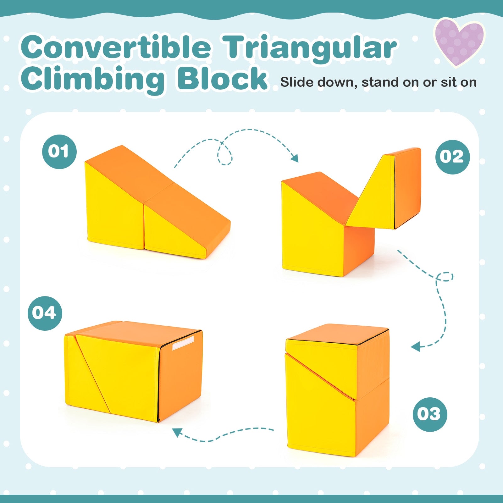 6 Pieces Foam Climbing Blocks, Soft Play, Multicolor Climbers & Slides at Gallery Canada