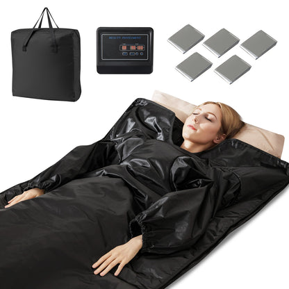 Infrared Sauna Blanket With Arm Sleeves, Carry Bag, Black Sauna at Gallery Canada