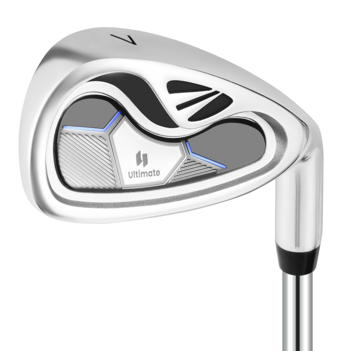 Iron Single Golf Club, Steel Shaft, Headcover, Silver Golf Silver at Gallery Canada