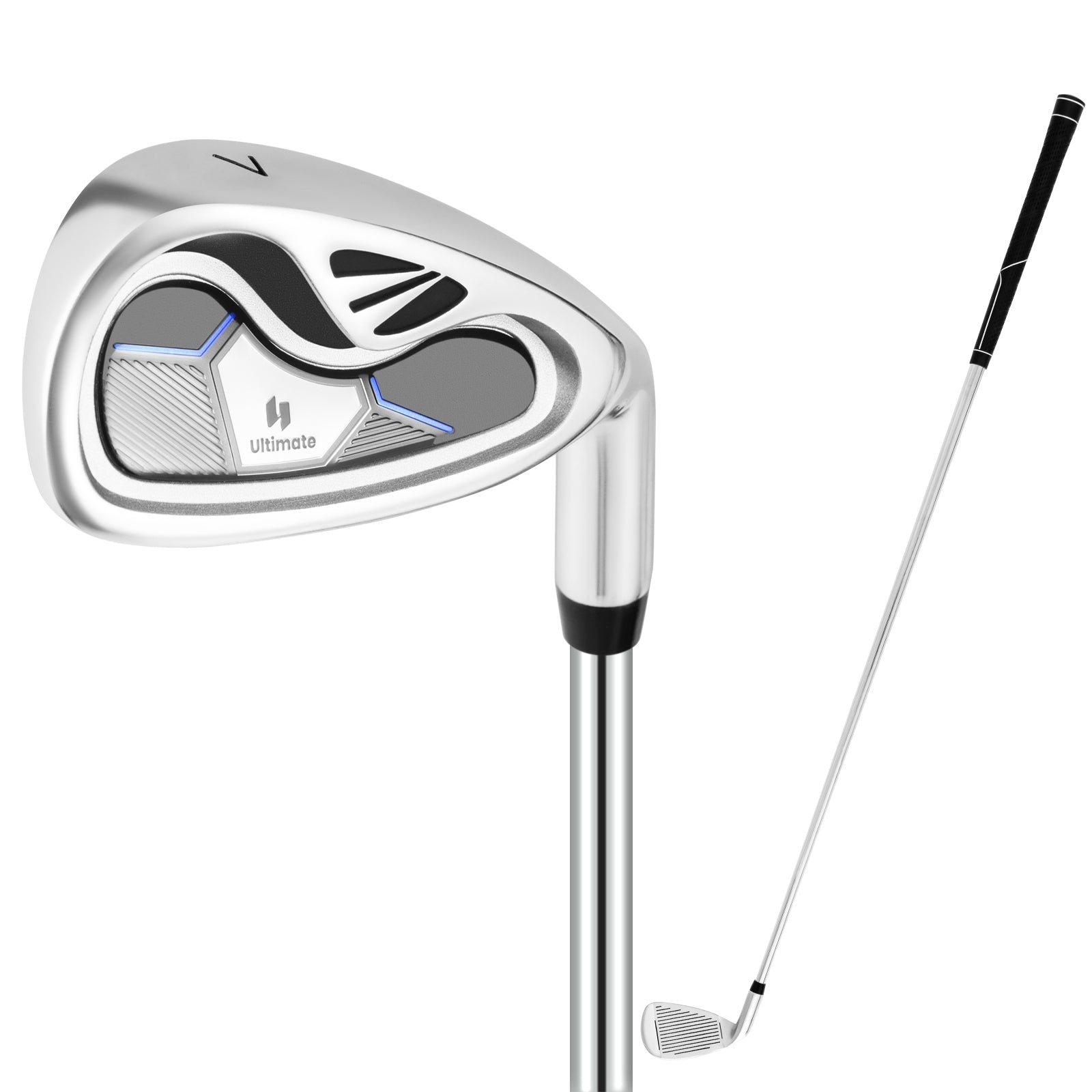 Iron Single Golf Club, Steel Shaft, Headcover, Silver Golf at Gallery Canada