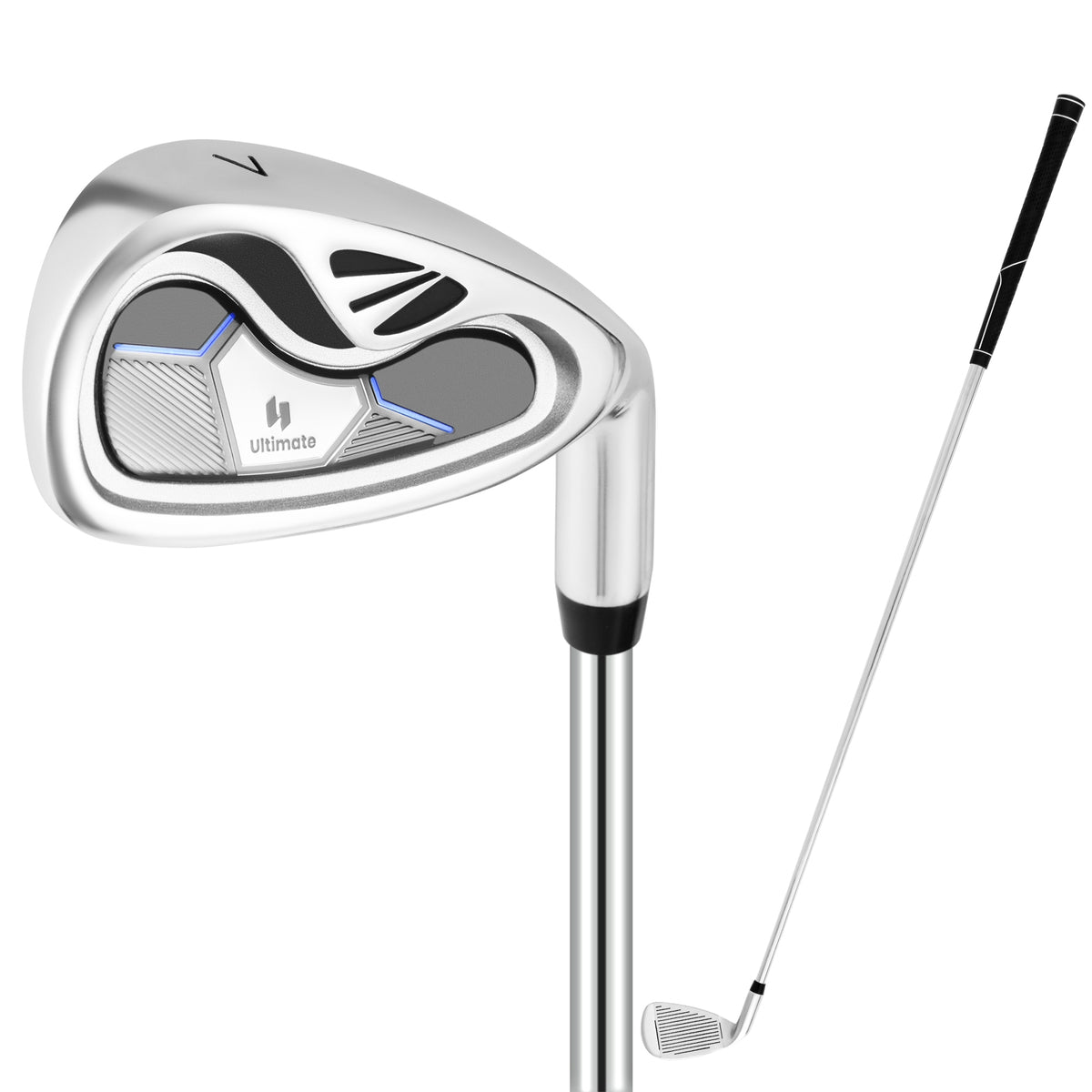 Iron Single Golf Club, Steel Shaft, Headcover, Silver Golf at Gallery Canada