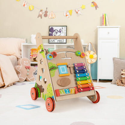 Wooden Push Pull Baby Walker, Natural Baby Activity at Gallery Canada