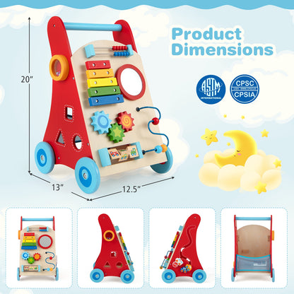 Baby Push Walker With Wheels, 3+ Years, Multicolor Baby Activity at Gallery Canada