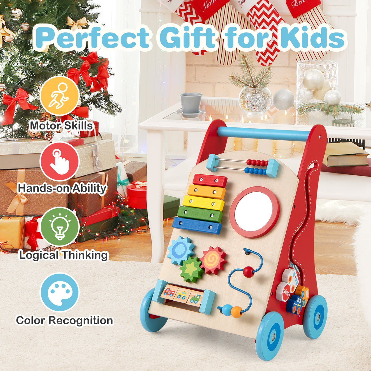 Baby Push Walker With Wheels, 3+ Years, Multicolor Baby Activity at Gallery Canada