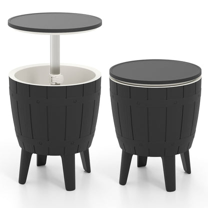 10 Gallon Cooler Bar Table, Outdoor Coffee Table Ice Bucket, Black Coolers at Gallery Canada
