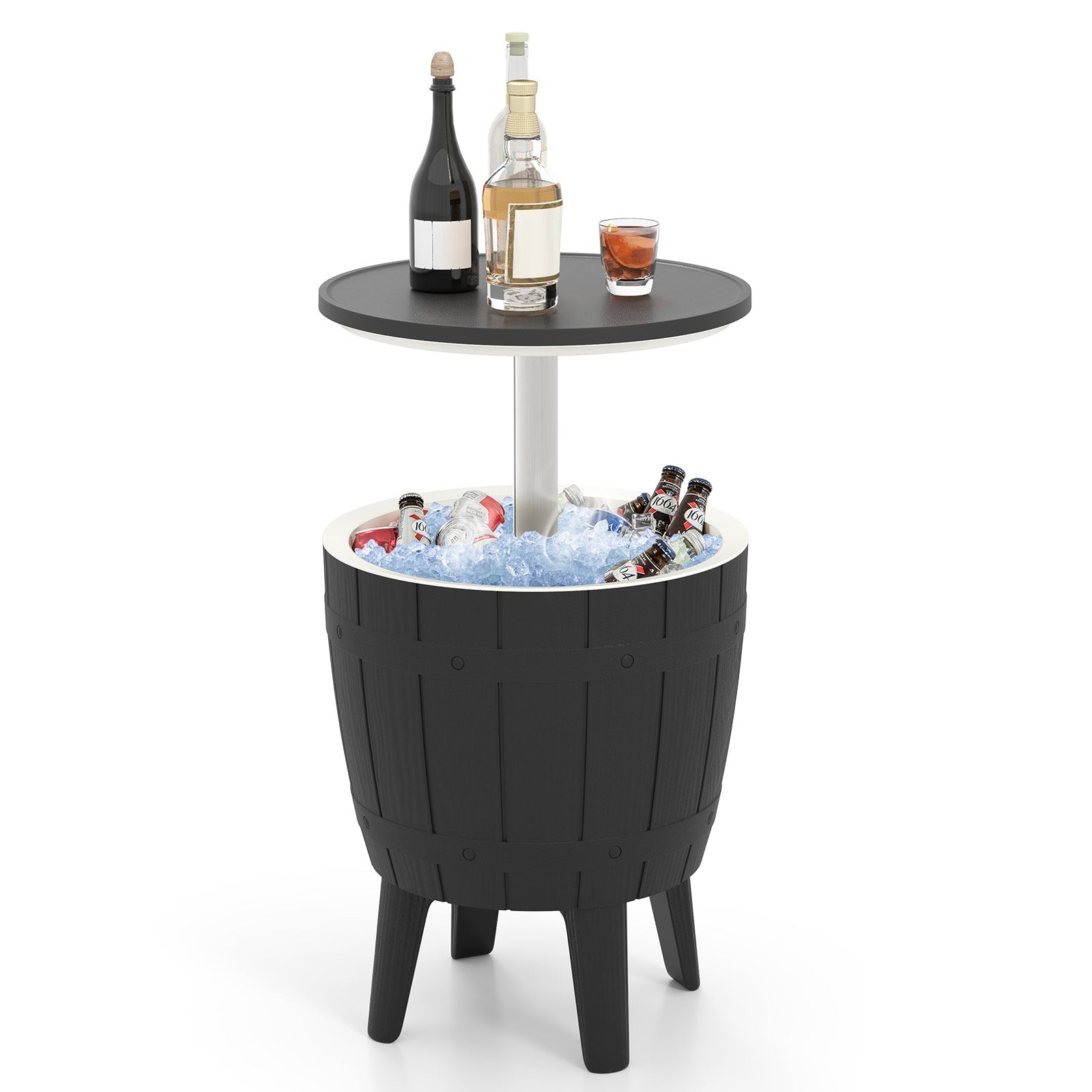 10 Gallon Cooler Bar Table, Outdoor Coffee Table Ice Bucket, Black Coolers at Gallery Canada