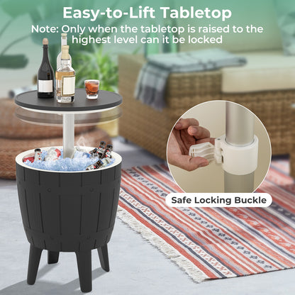 10 Gallon Cooler Bar Table, Outdoor Coffee Table Ice Bucket, Black Coolers at Gallery Canada